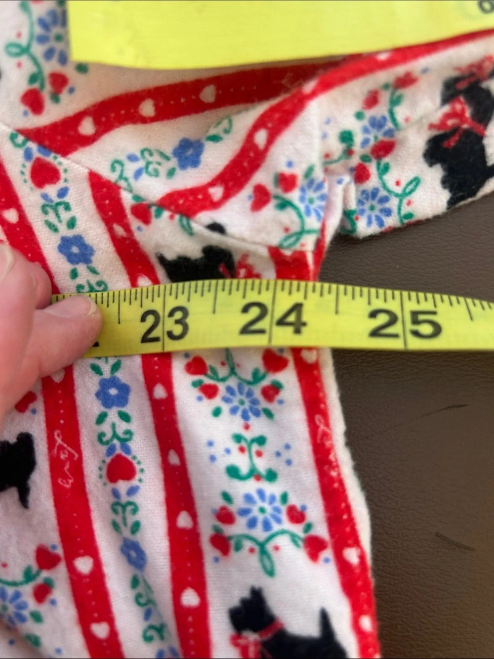 Lanz of Salzburg Flannel Nightgown Scottie Dog Print Cottagecore Sleepwear Med